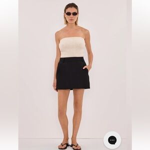 DISSH Evie Black Linen Skort Size 4